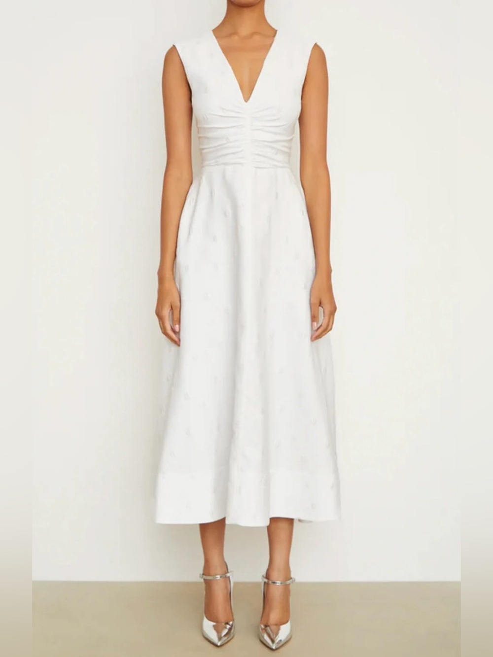 Brandon Maxwell New The Eliza Dress In White Size 8 $2,995.00